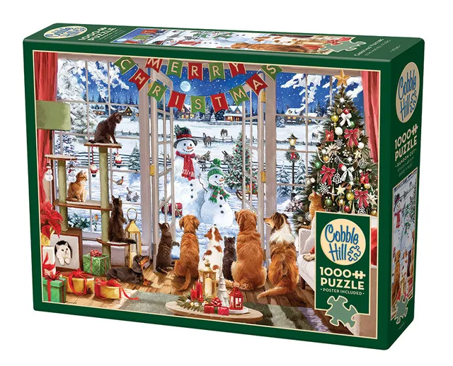 cobble-hill-christmas-visitors-puzzle-1000-teile-weihnachten image 1