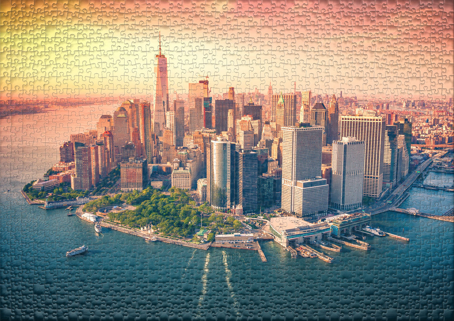 ulmer-puzzleschmiede-puzzle-1000-teile-downtown-manhattan-skyline-2 image 2