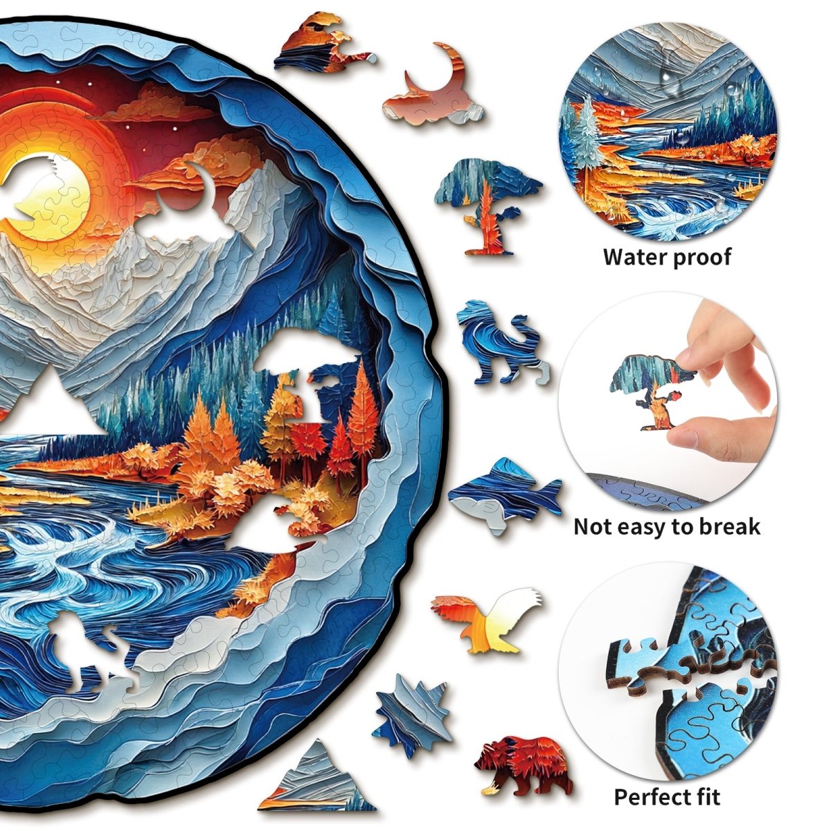 kaayee-wooden-puzzle-mountains-rivers-holzpuzzle-medium-bunt image 2