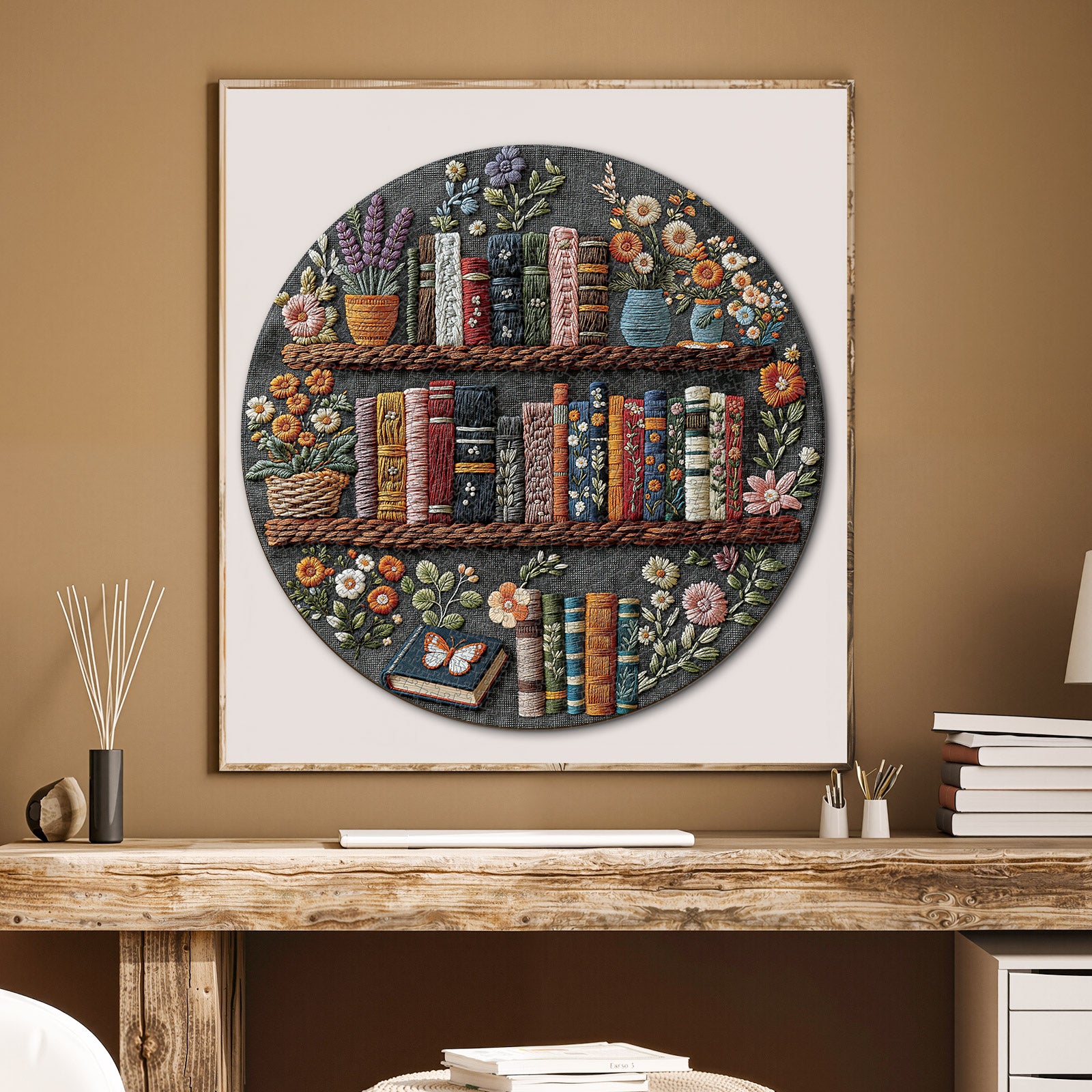 kaayee-floral-bookshelf-1000-teile-puzzle-standard-edition-blumen image 5