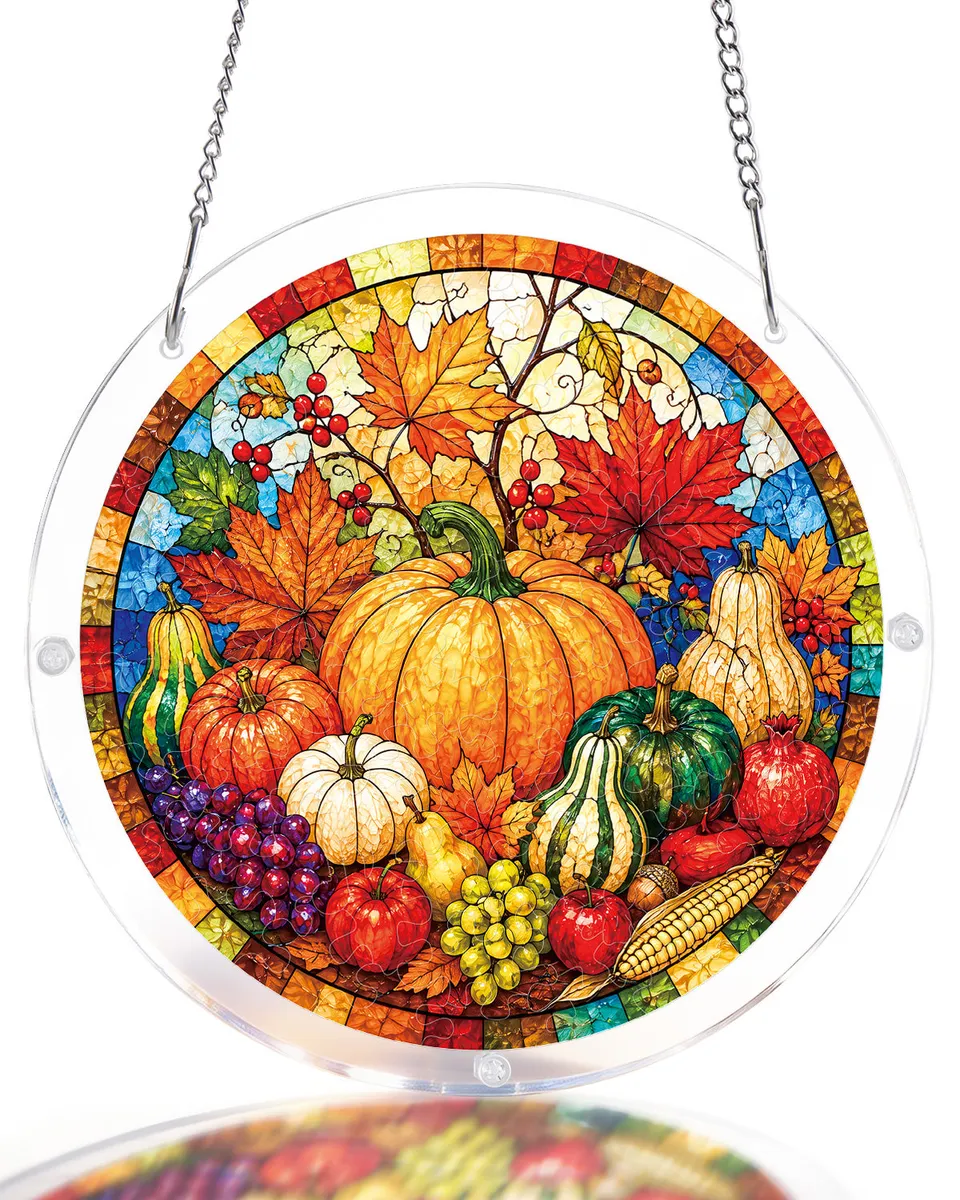 kaayee-suncatcher-puzzle-autumn-harvest-feast-small-18-8-cm image 1
