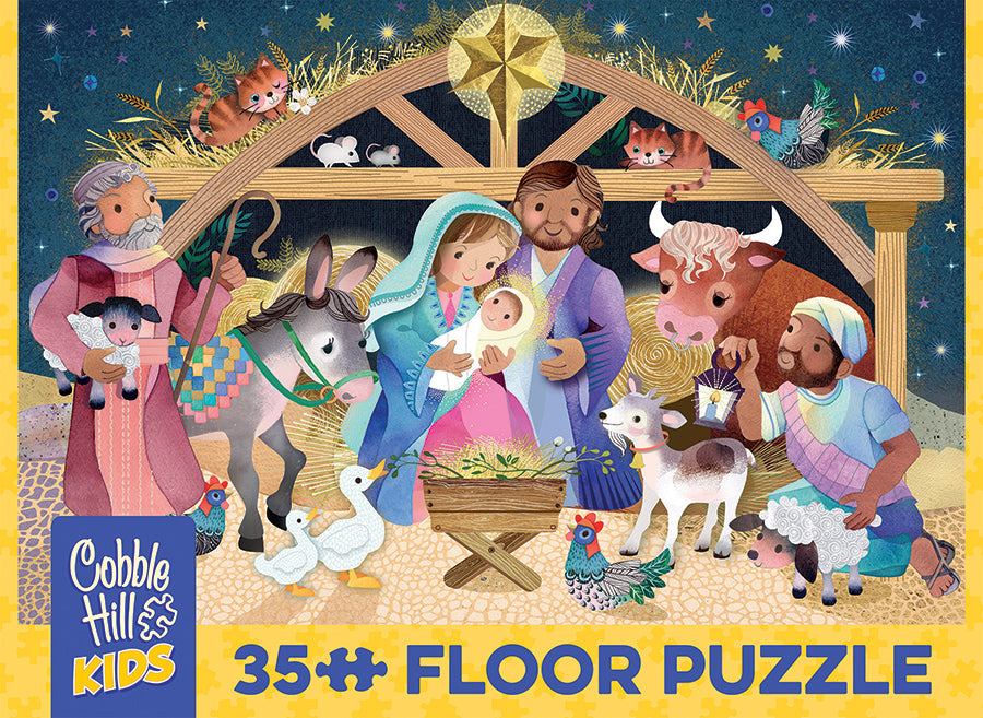 cobble-hill-floor-puzzles-unto-us-bodenpuzzle-35-teile-weihnachten image 5