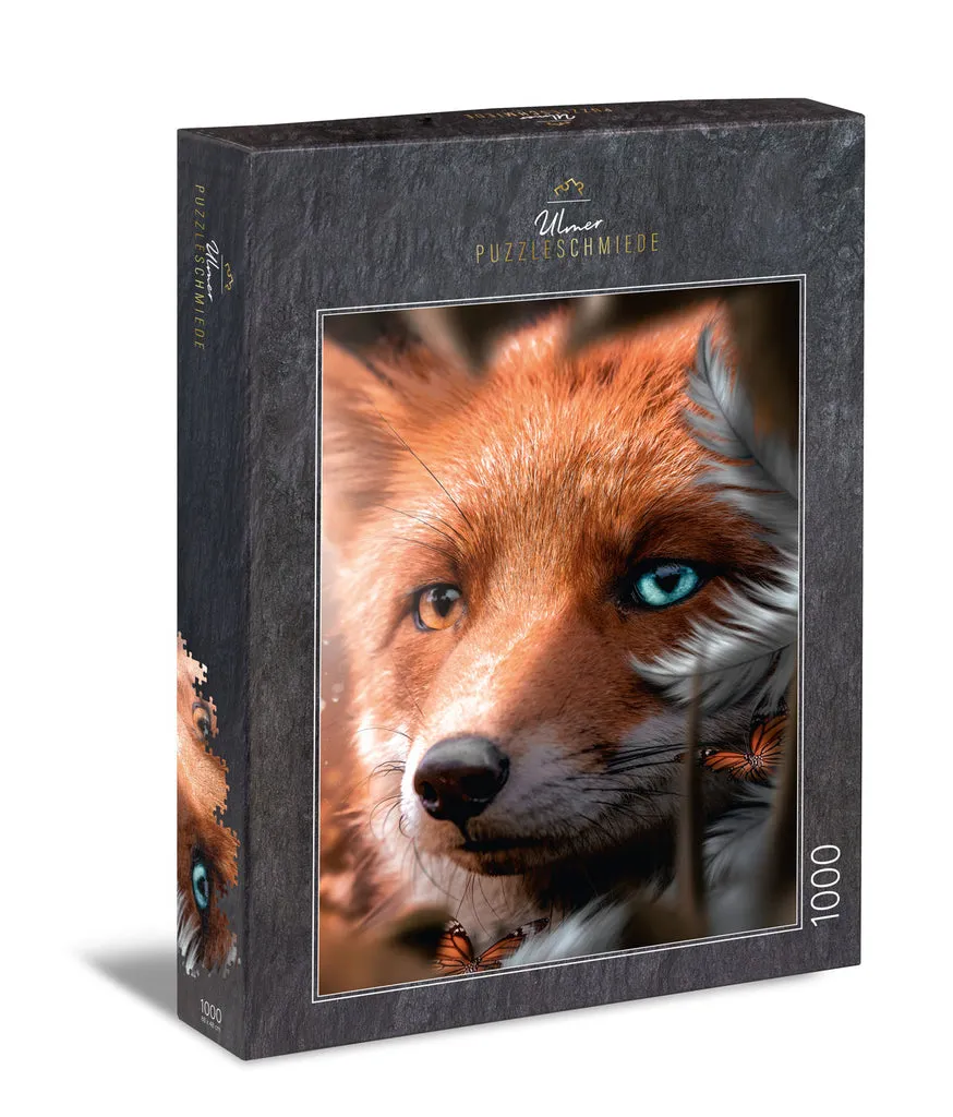 ulmer-puzzleschmiede-puzzle-1000-teile-astuto-peque-o-amigo-fuchs-puzzle image 1