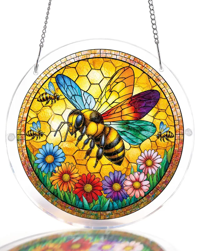 kaayee-suncatcher-puzzle-sunshine-bee-fensterbild-biene-acryl image 1