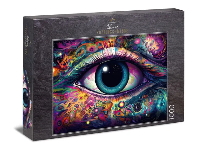 ulmer-puzzleschmiede-spiegel-der-seele-1000-teile-puzzle-auge image 1