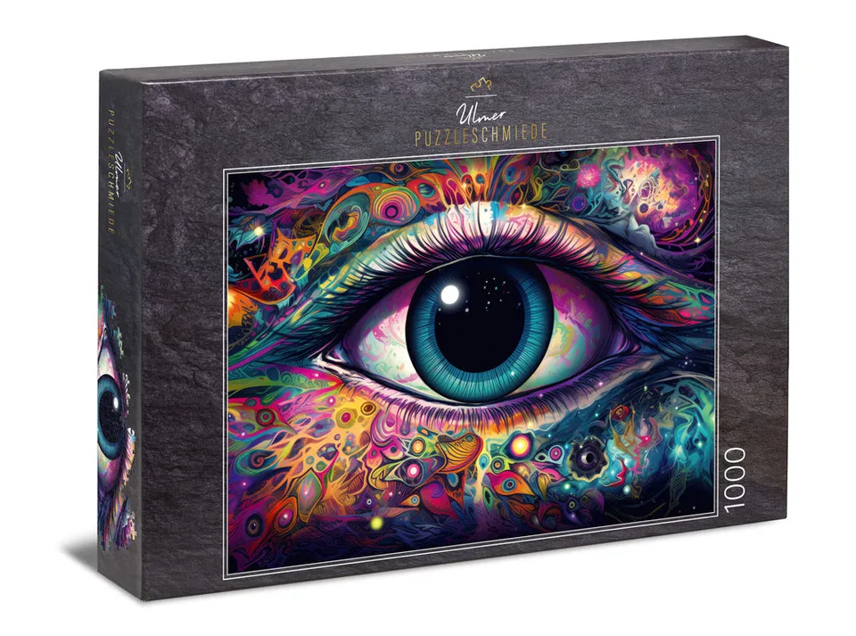 ulmer-puzzleschmiede-puzzle-1000-teile-spiegel-der-seele-puzzle-auge image 1