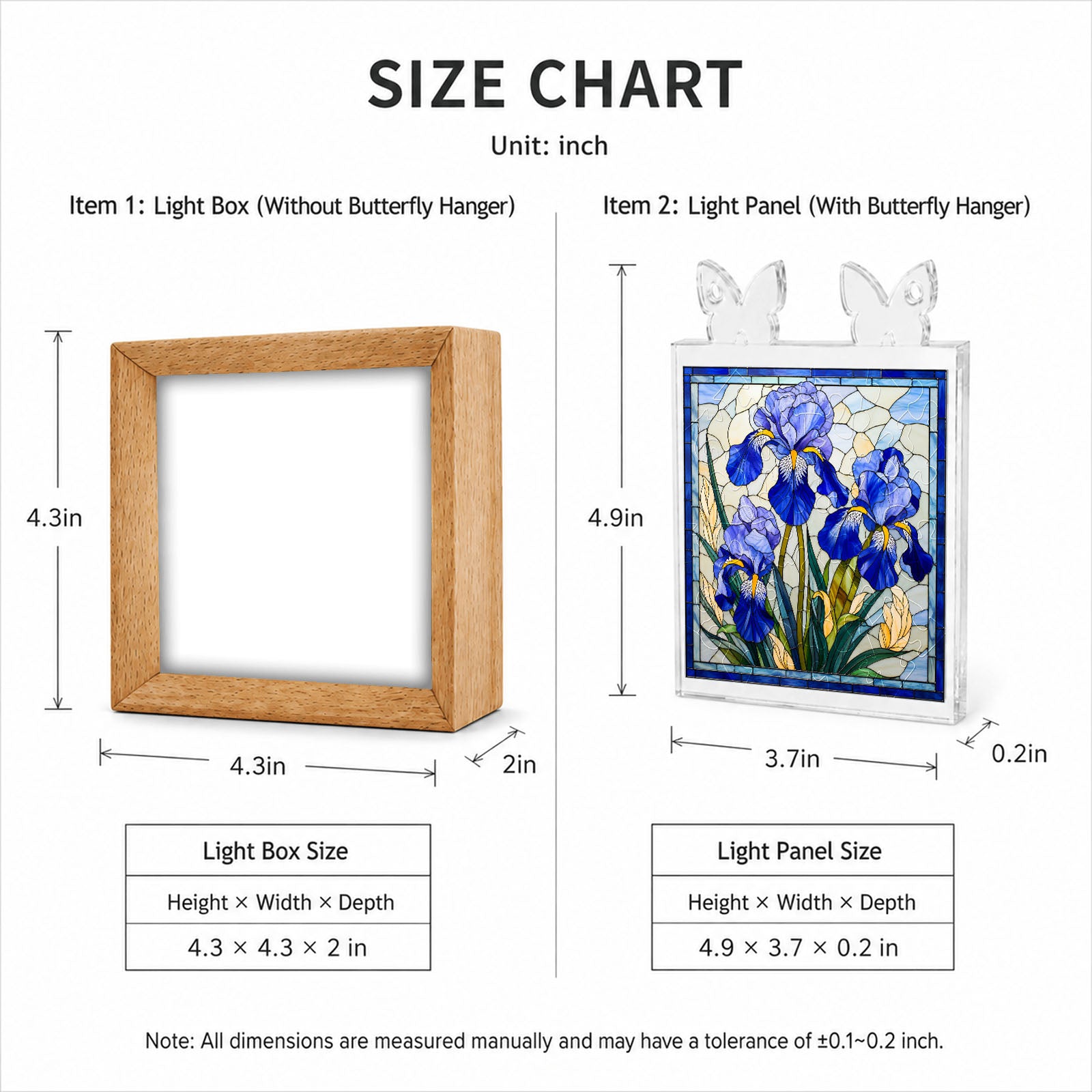 kaayee-night-light-royal-iris-bloom-acryl-nachtlicht-holzrahmen image 4
