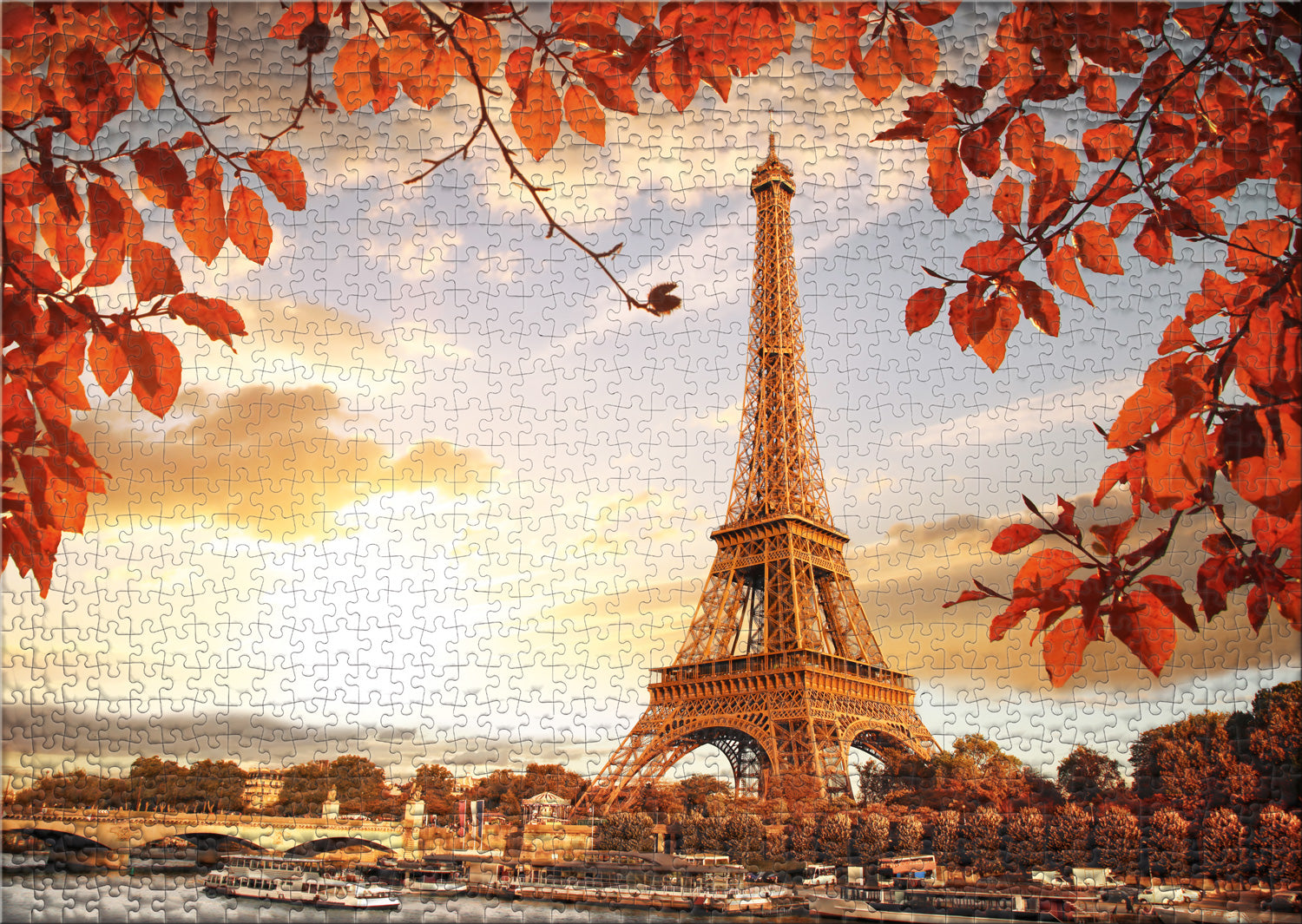 ulmer-puzzleschmiede-herbst-in-paris-puzzle-1000-teile-eiffelturm image 2