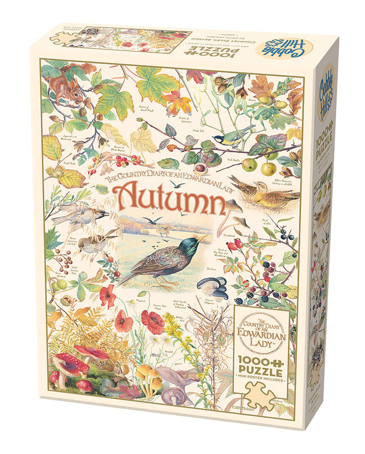 cobble-hill-1000-piece-country-diary-autumn-puzzle-herbst-collage image 1
