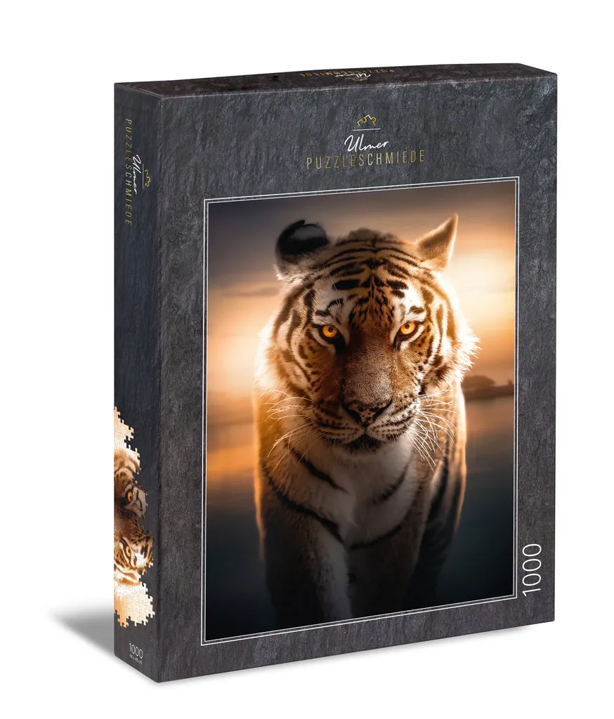 ulmer-puzzleschmiede-puzzle-1000-teile-augen-der-nacht-tiger-puzzle image 1