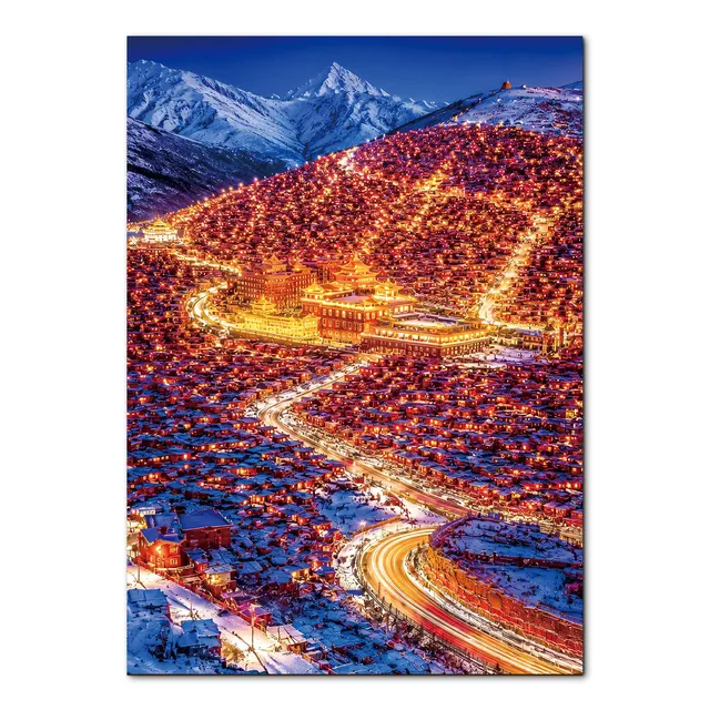 kaayee-golden-path-puzzle-1000-teile-eco-white-board-winter image 1