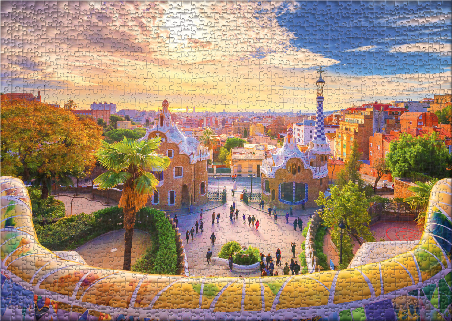 ulmer-puzzleschmiede-park-g-ell-puzzle-1000-teile-barcelona image 2