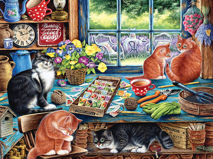 cobble-hill-tray-puzzles-garden-shed-cats-puzzle-35-teile image 3