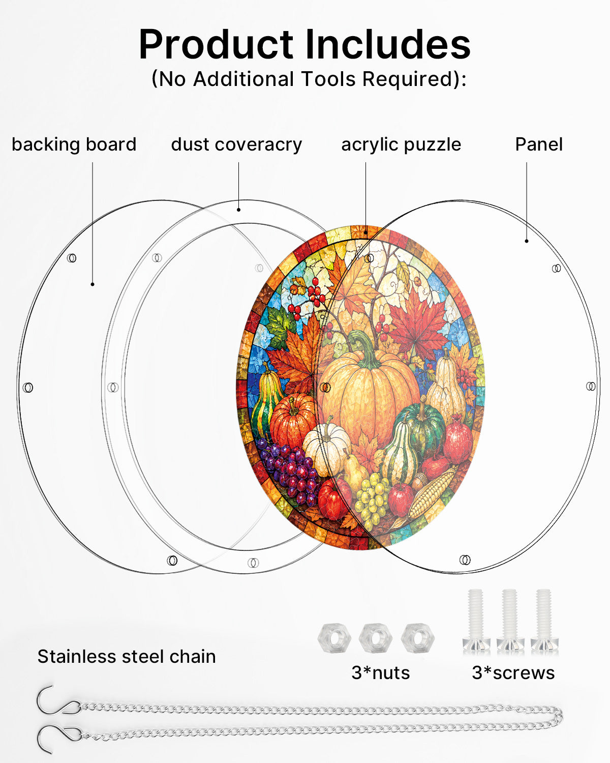 kaayee-suncatcher-puzzle-autumn-harvest-feast-small-18-8-cm image 6