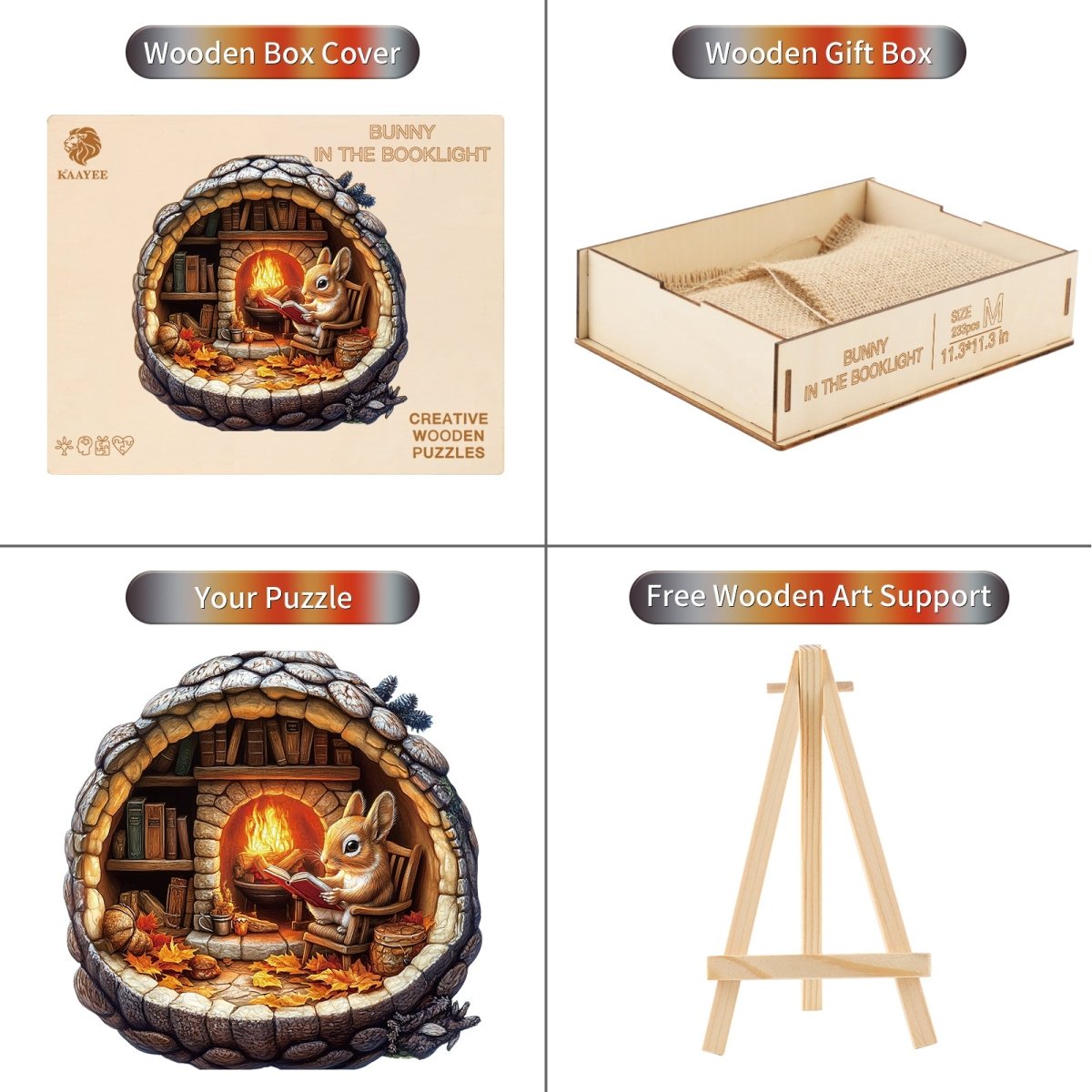 kaayee-bunny-in-the-booklight-holzpuzzle-medium-hase-am-kamin image 3
