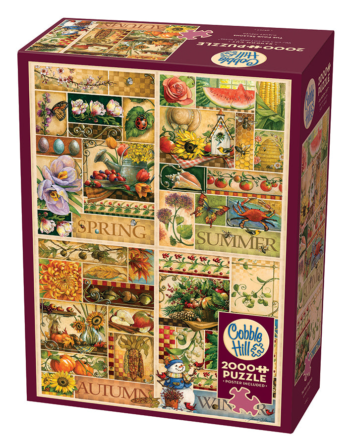 cobble-hill-the-four-seasons-2000-teile-puzzle-jahreszeiten image 1