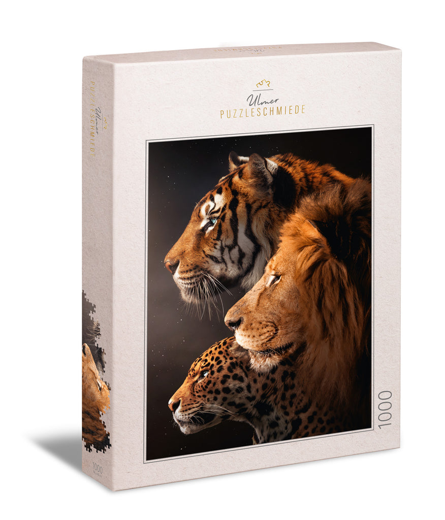 ulmer-puzzleschmiede-puzzle-1000-teile-the-big-three-raubkatzen image 1