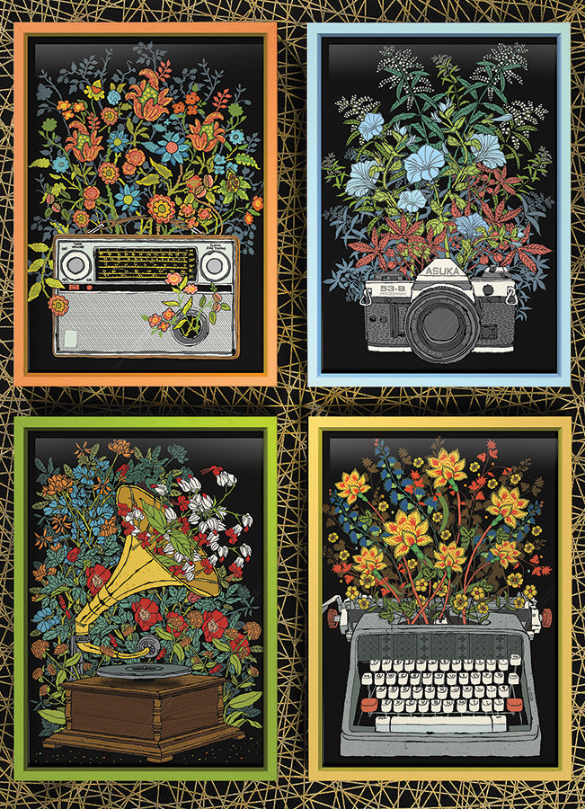 cobble-hill-1000-piece-floral-objects-puzzle-1000-teile-vintage image 2