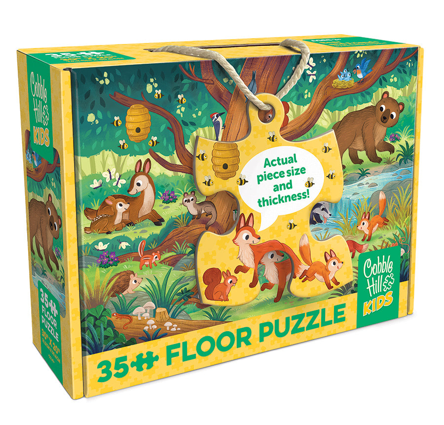 cobble-hill-floor-bear-and-friends-bodenpuzzle-35-teile-wald image 1