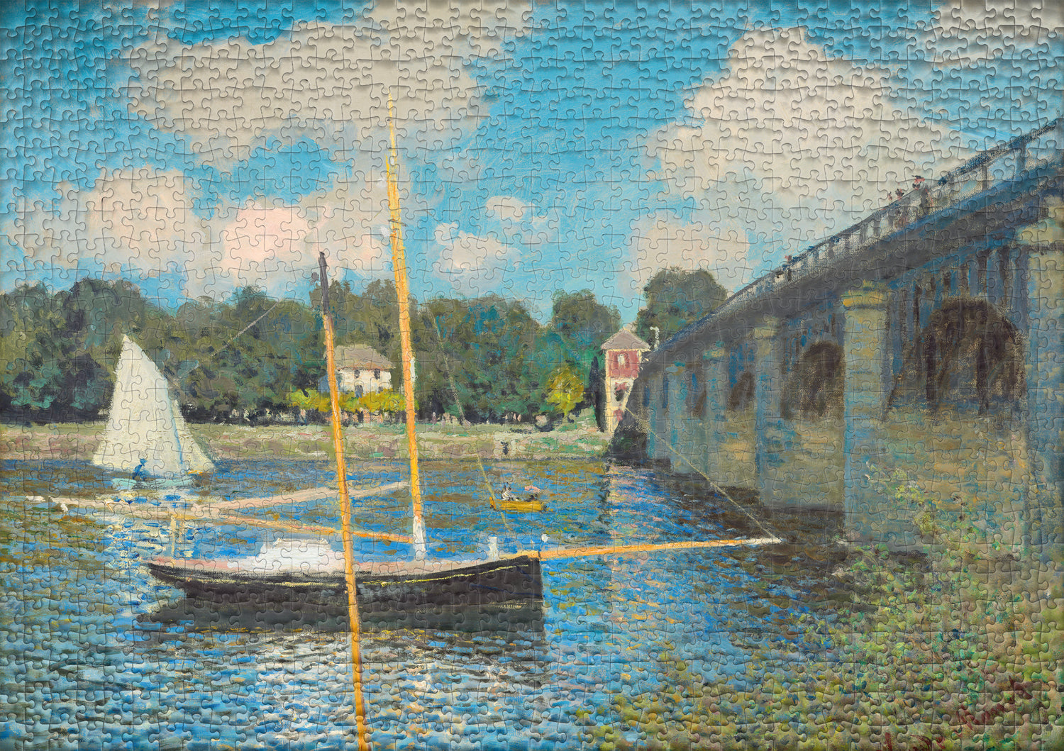 ulmer-puzzleschmiede-puzzle-1000-teile-claude-monet-br-cke-argenteuil image 2