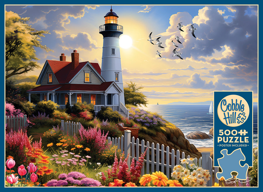 cobble-hill-to-the-lighthouse-500-teile-puzzle-meer image 3