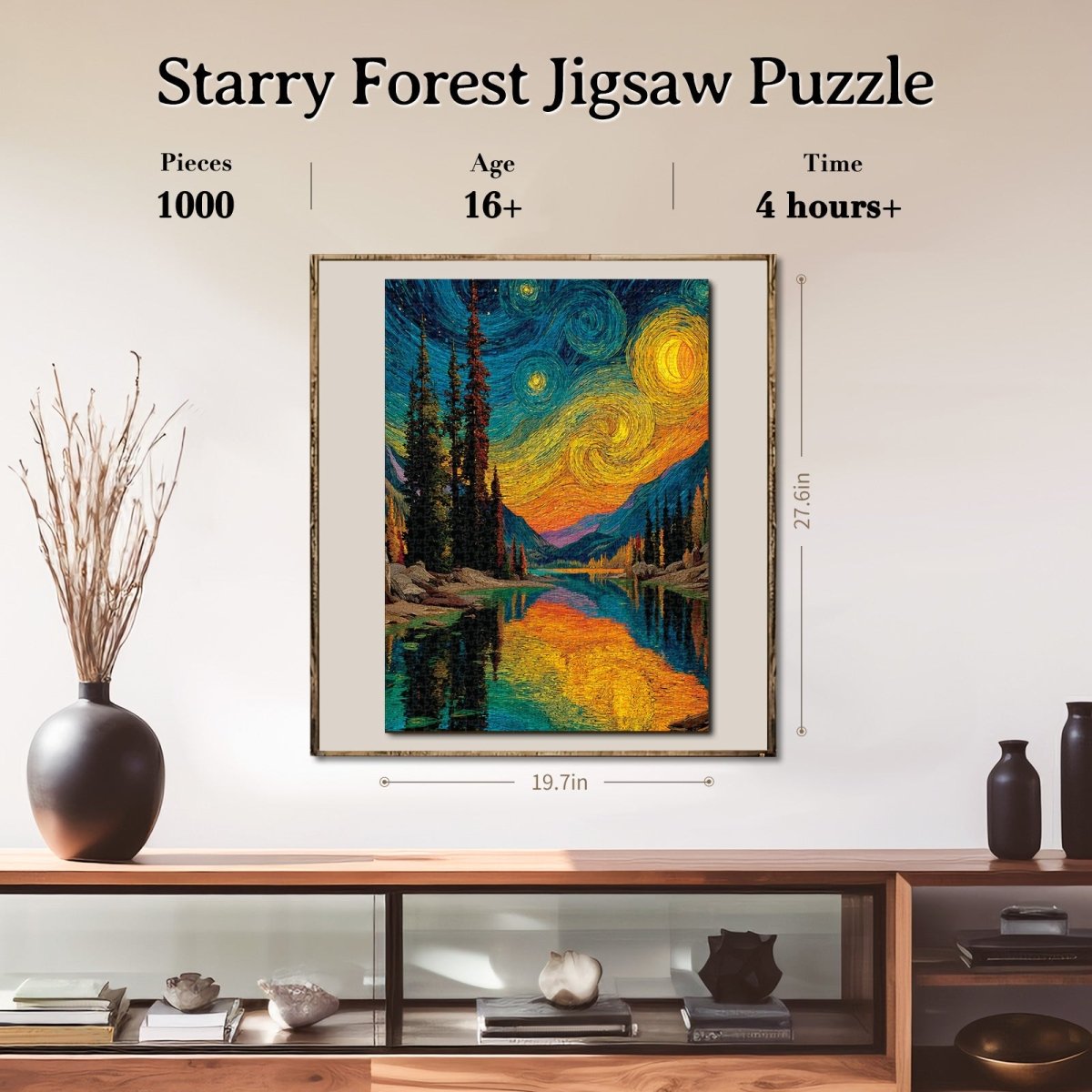 kaayee-cardboard-puzzle-starry-forest-1000-teile-standard image 6