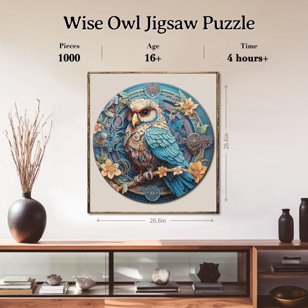 kaayee-wise-owl-1000-teile-puzzle-eco-white-board-eule image 6