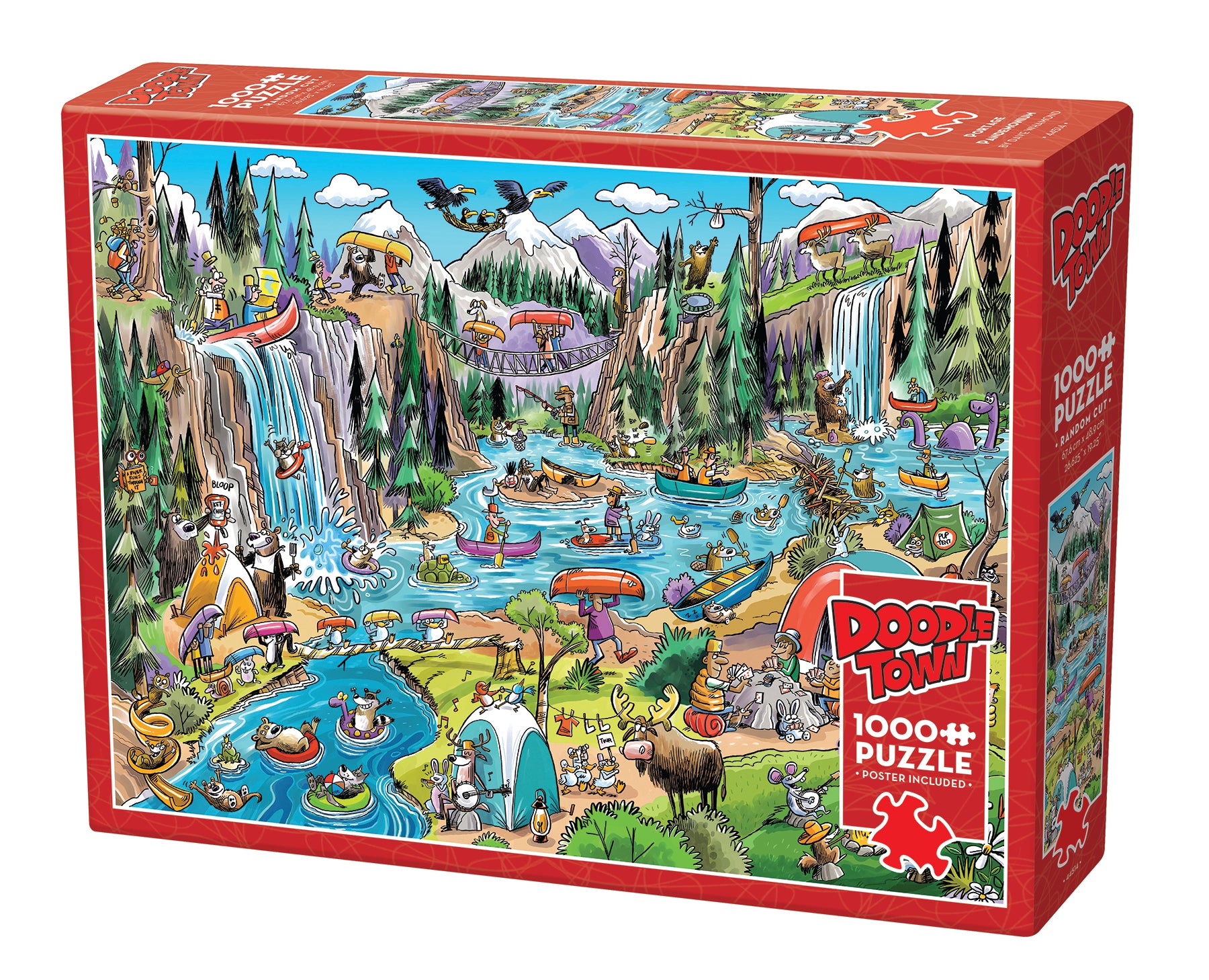 cobble-hill-doodletown-portage-pandemonium-1000-teile-puzzle-cartoon image 1