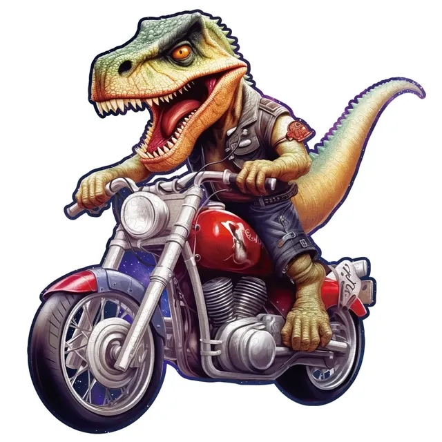 kaayee-wooden-raptor-riders-holzpuzzle-medium-dino image 1