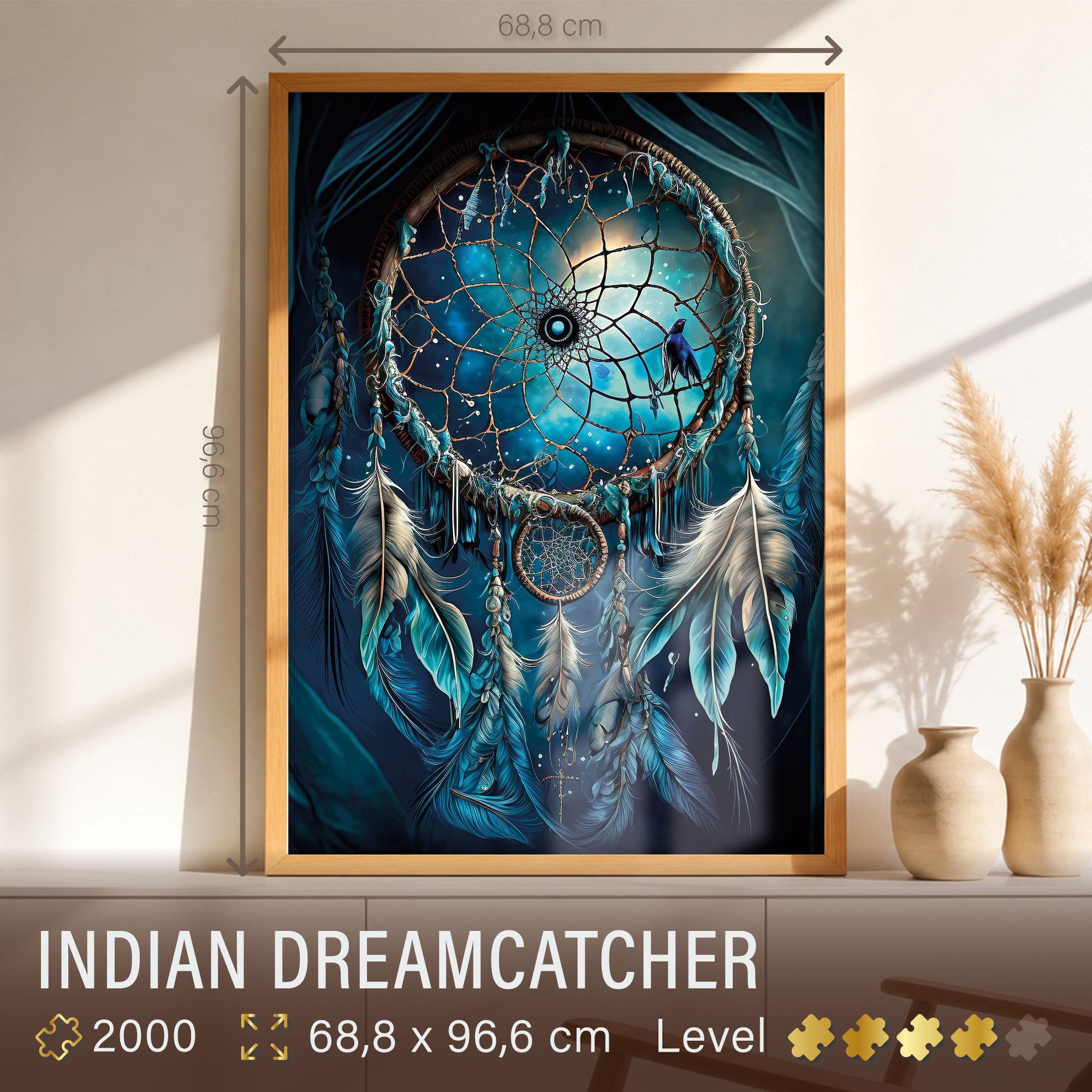 ulmer-puzzleschmiede-indian-dreamcatcher-puzzle-2000-traumf-nger image 3