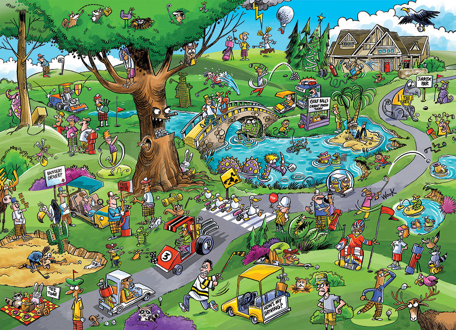 cobble-hill-doodletown-par-for-the-course-puzzle-1000-teile-golf image 2