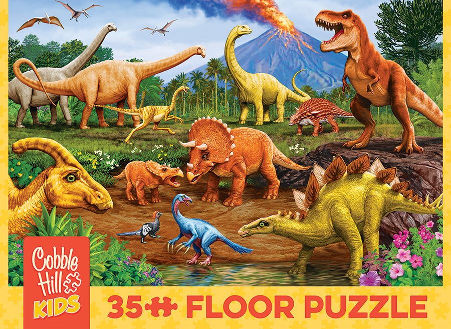 cobble-hill-floor-puzzles-dinos-puzzle-35-teile-dinosaurier image 6