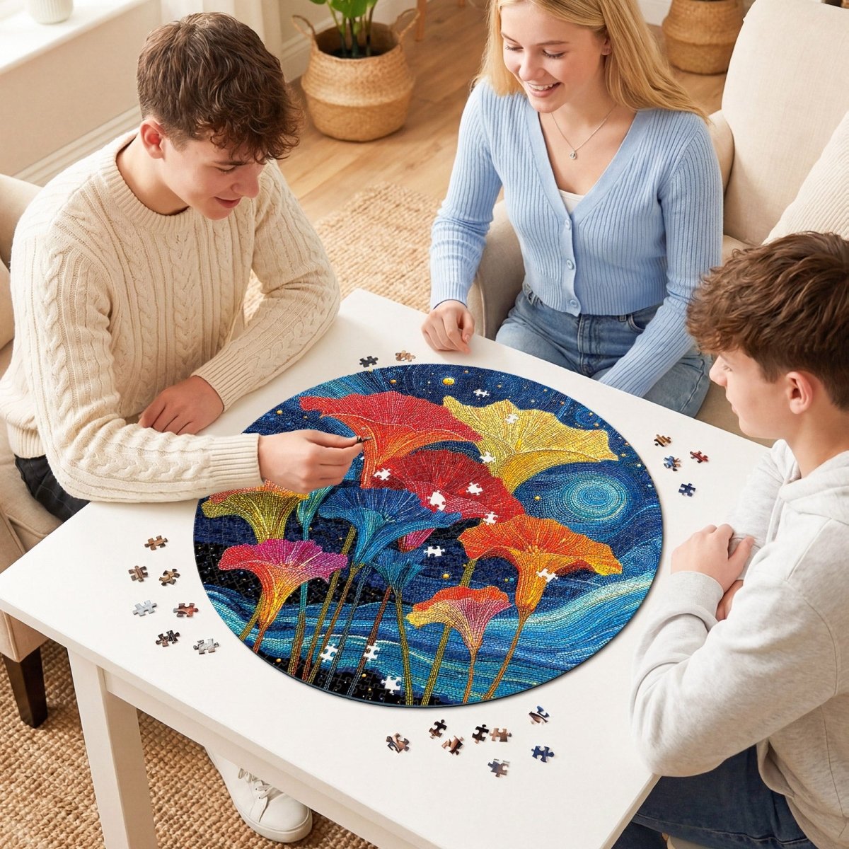 kaayee-cardboard-blossoms-in-the-starry-sea-1000-teile-puzzle image 8