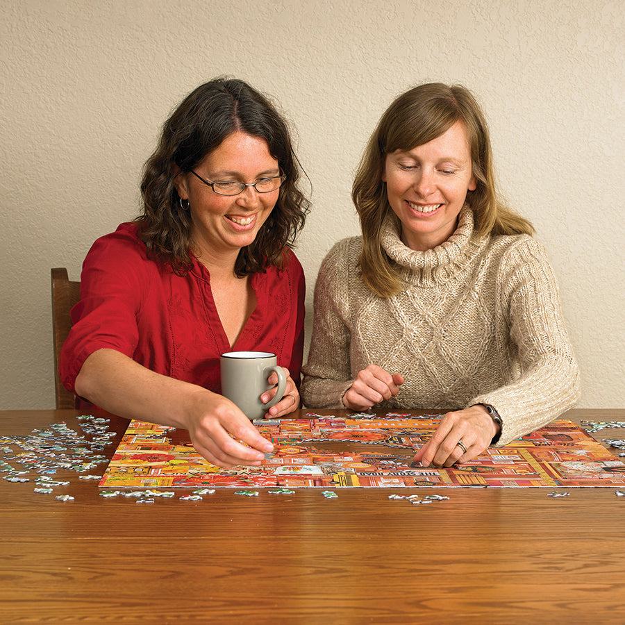 cobble-hill-1000-piece-orange-puzzle-1000-teile-collage-orange image 5
