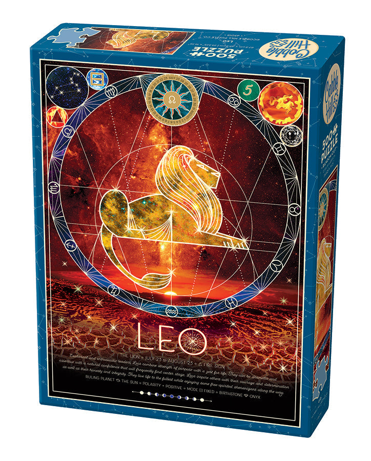 cobble-hill-500-piece-leo-puzzle-500-teile-sternzeichen-l-we image 1