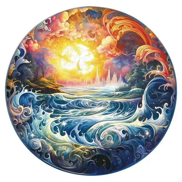 kaayee-wooden-puzzle-sunlit-ocean-holzpuzzle-meer-m-mittel image 1