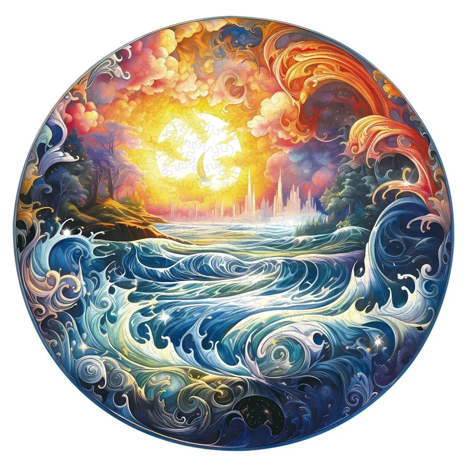 kaayee-wooden-puzzle-sunlit-ocean-holzpuzzle-meer-m-mittel image 1