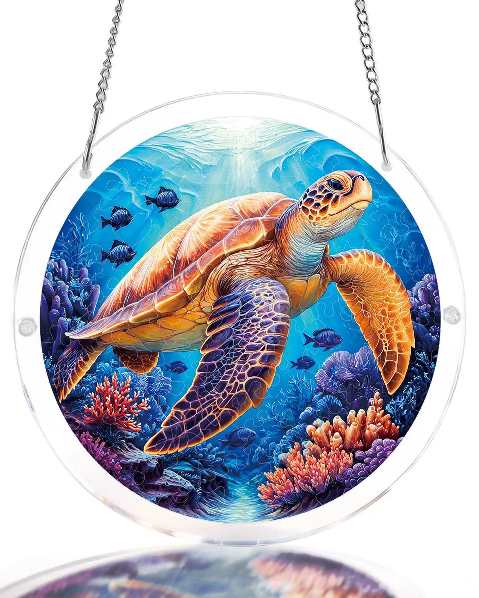 kaayee-starsea-turtle-suncatcher-fensterbild-small-18-8-cm image 1