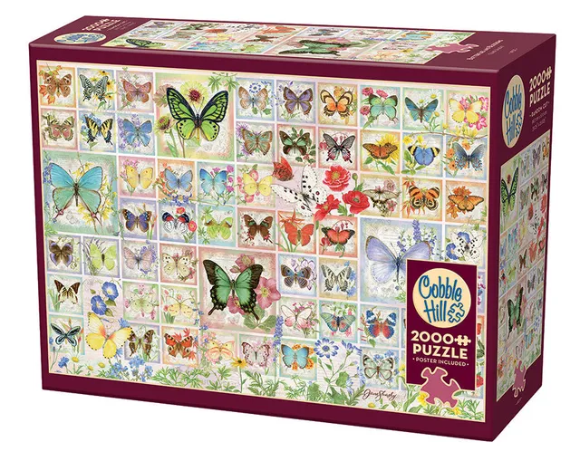 cobble-hill-2000-piece-butterflies-and-blossoms-puzzle-2000-teile image 1