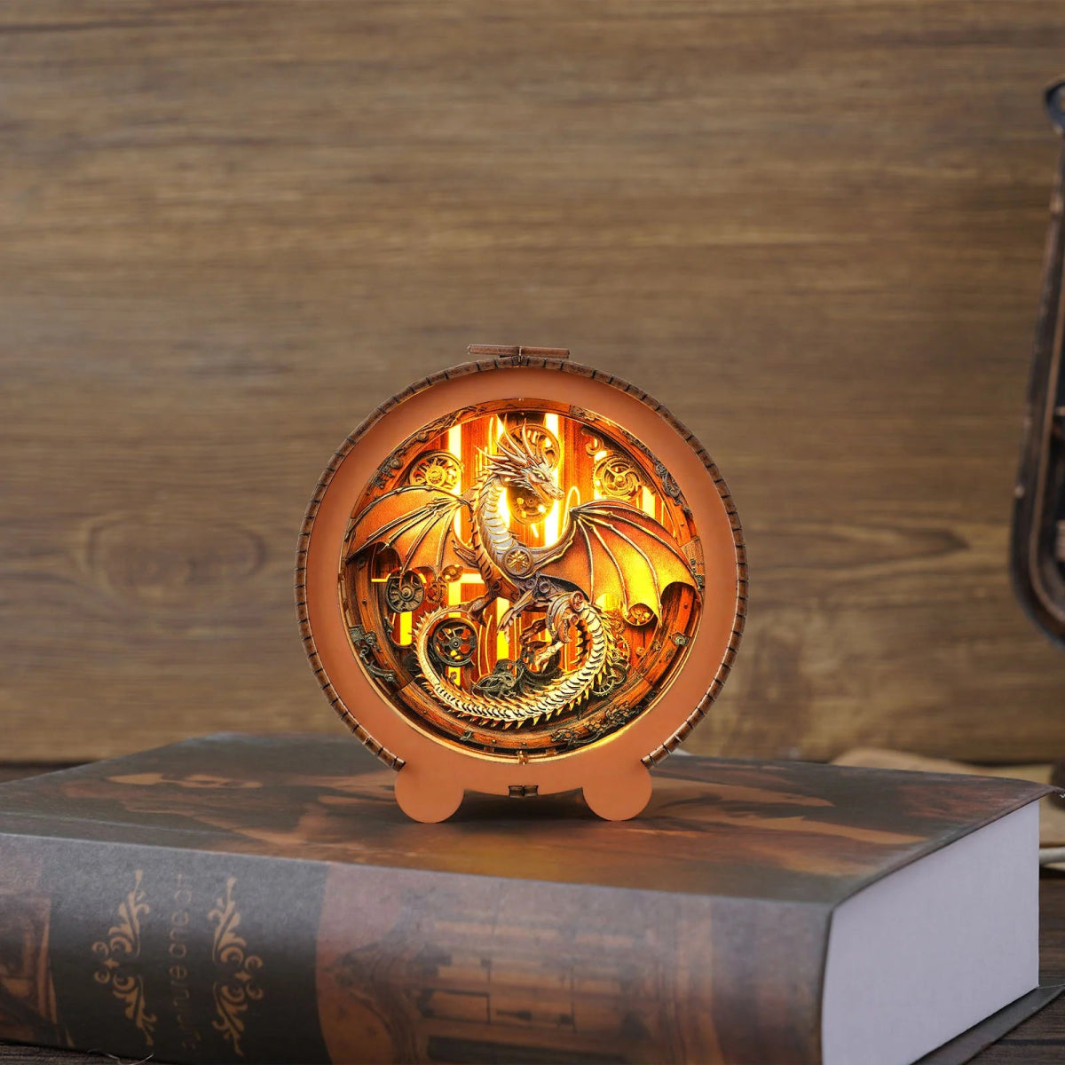 kaayee-night-light-mechanical-dragon-holzbausatz-nachtlicht image 4