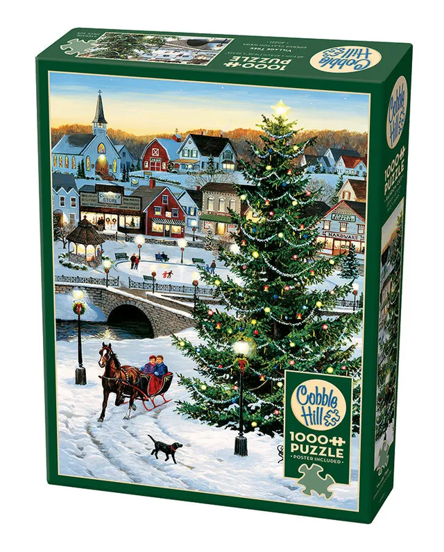 cobble-hill-village-tree-1000-teile-puzzle-weihnachten image 1