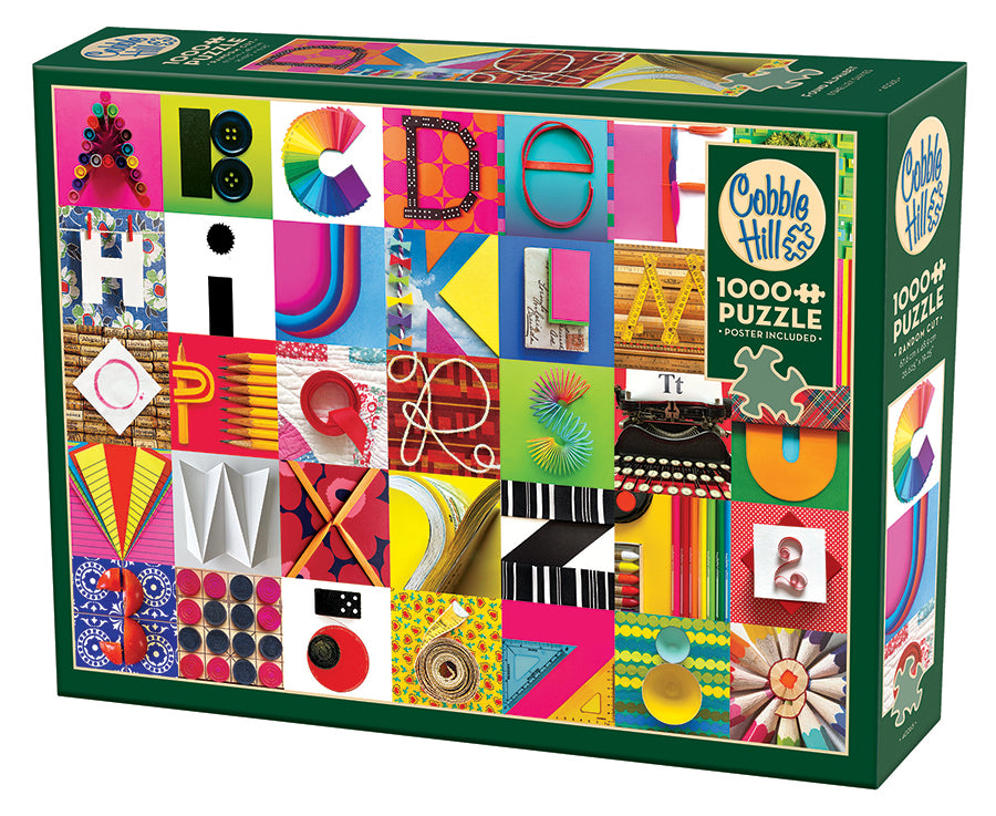 cobble-hill-1000-piece-found-alphabet-puzzle-buchstaben-1000t image 1