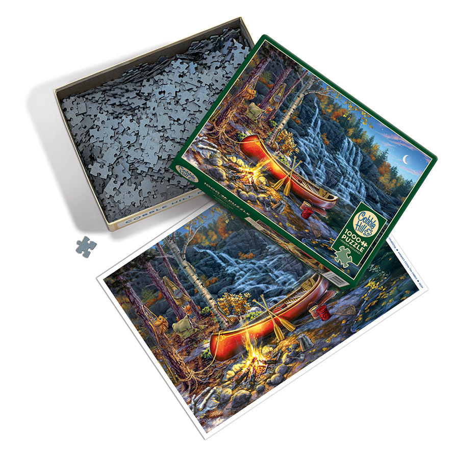 cobble-hill-waterfall-camp-1000-teile-puzzle-camping image 3