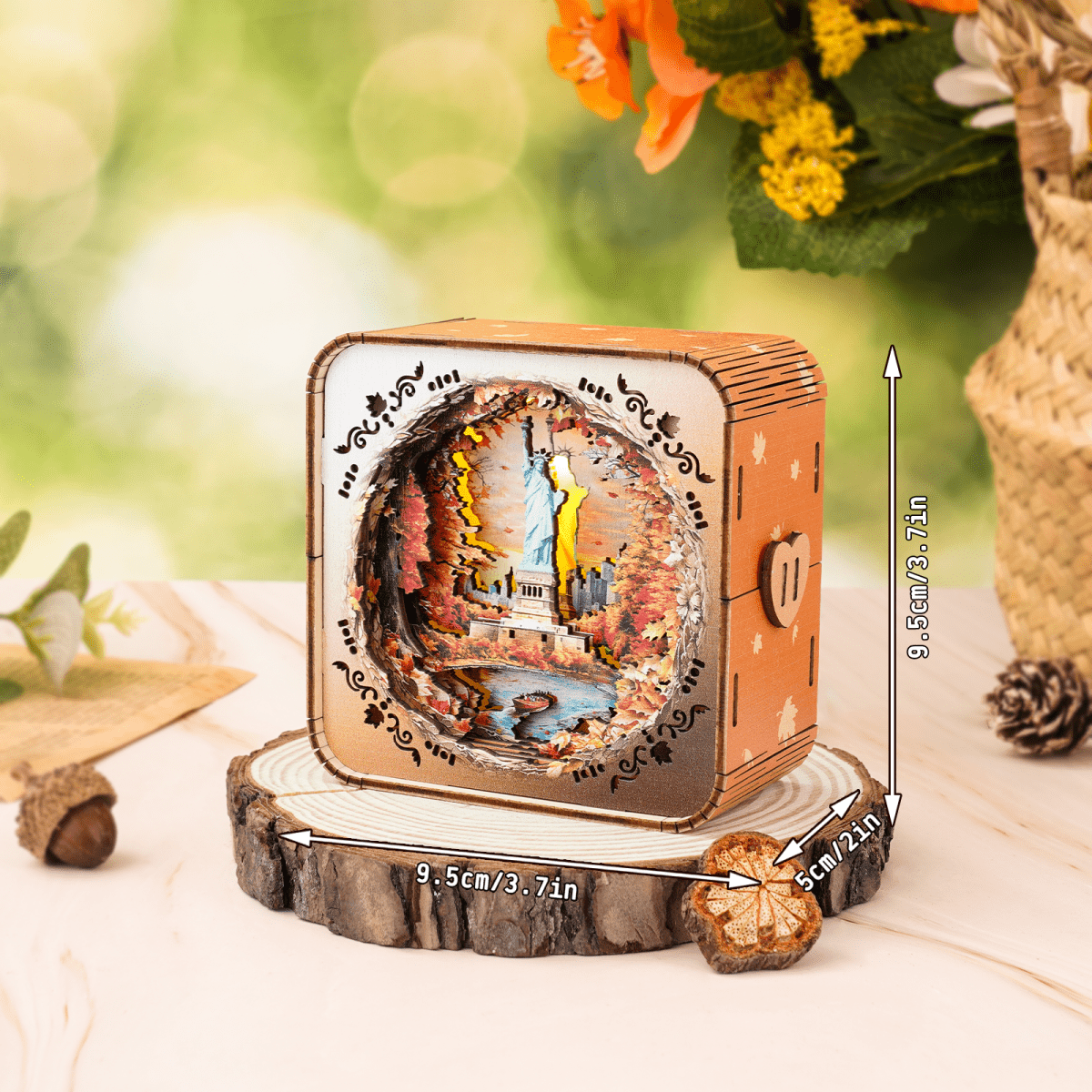 kaayee-statue-of-liberty-holz-nachtlicht-3d-puzzle-licht image 3
