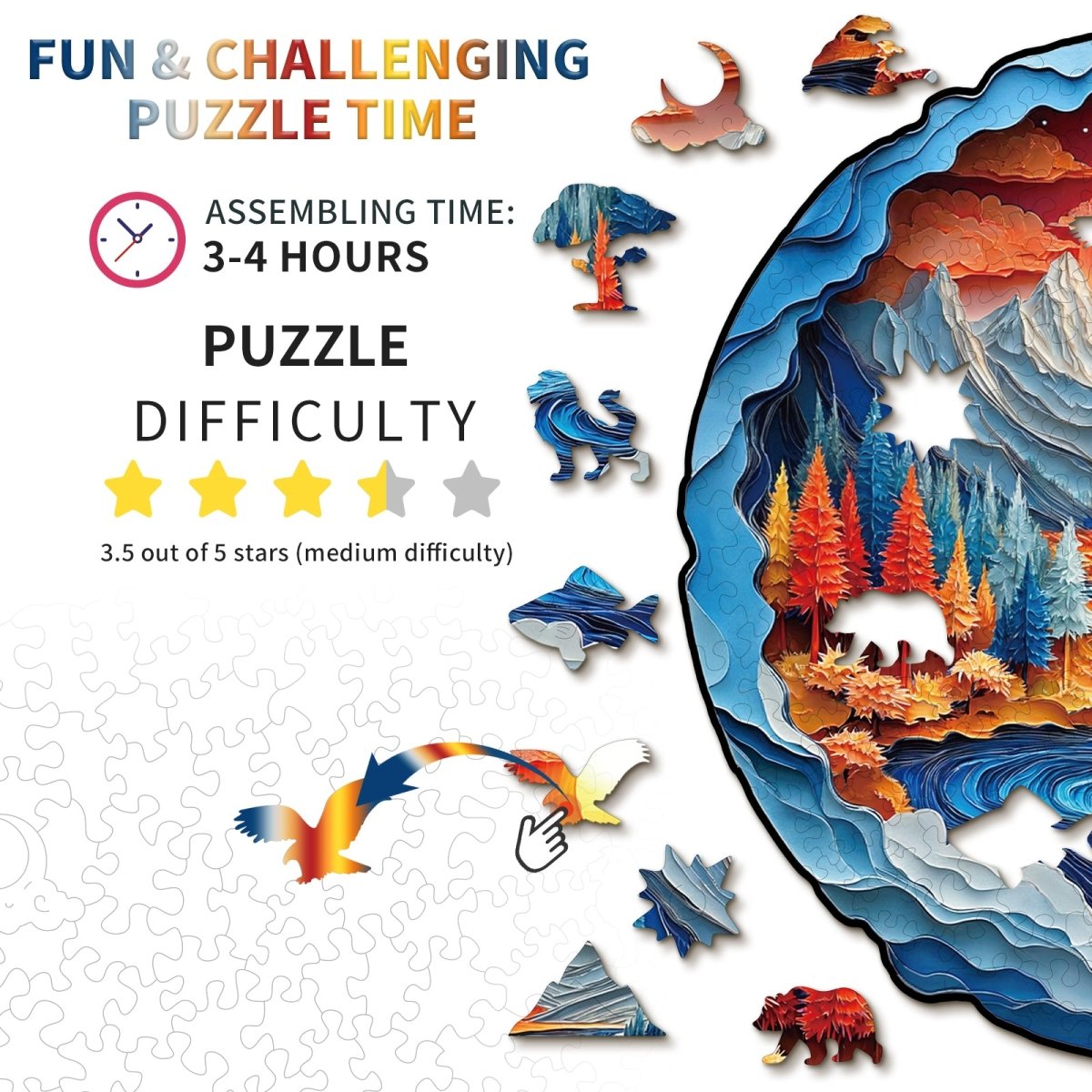 kaayee-wooden-puzzle-mountains-rivers-holzpuzzle-medium-bunt image 4