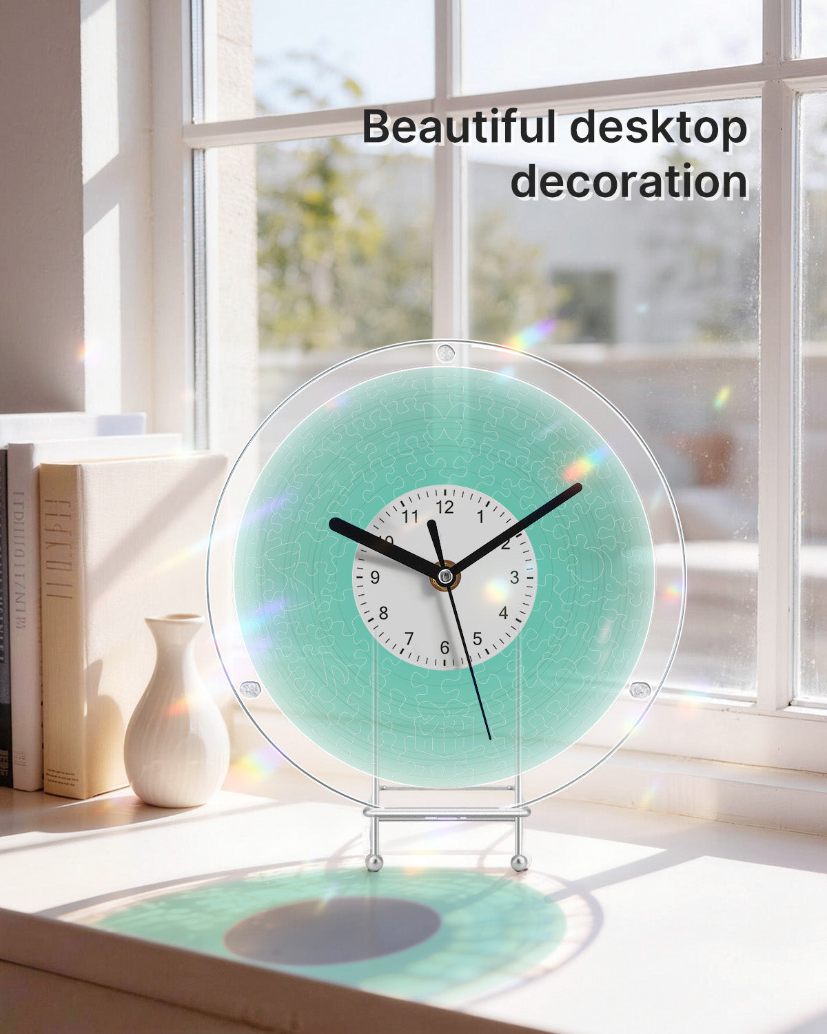 kaayee-clock-fresh-green-puzzle-wanduhr-acryl-regular-gr-n image 5