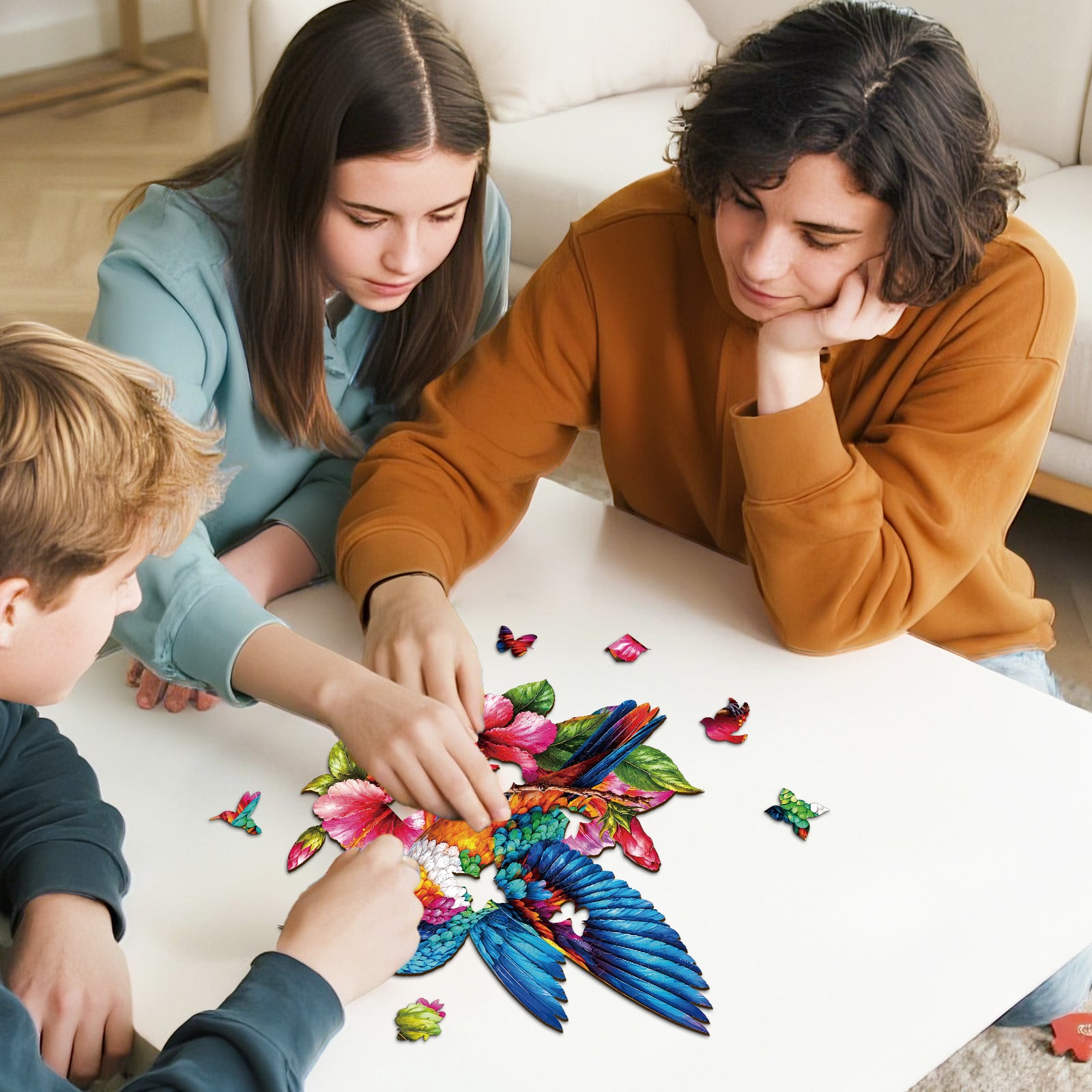 kaayee-rainbow-hummingbird-garden-holzpuzzle-medium image 7