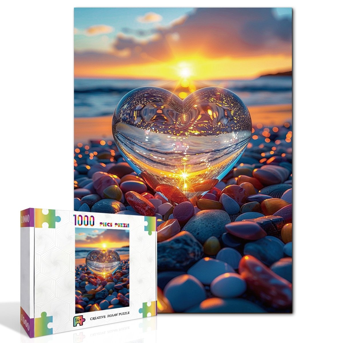 kaayee-glass-heart-sunset-puzzle-1000-teile-standard-edition image 2