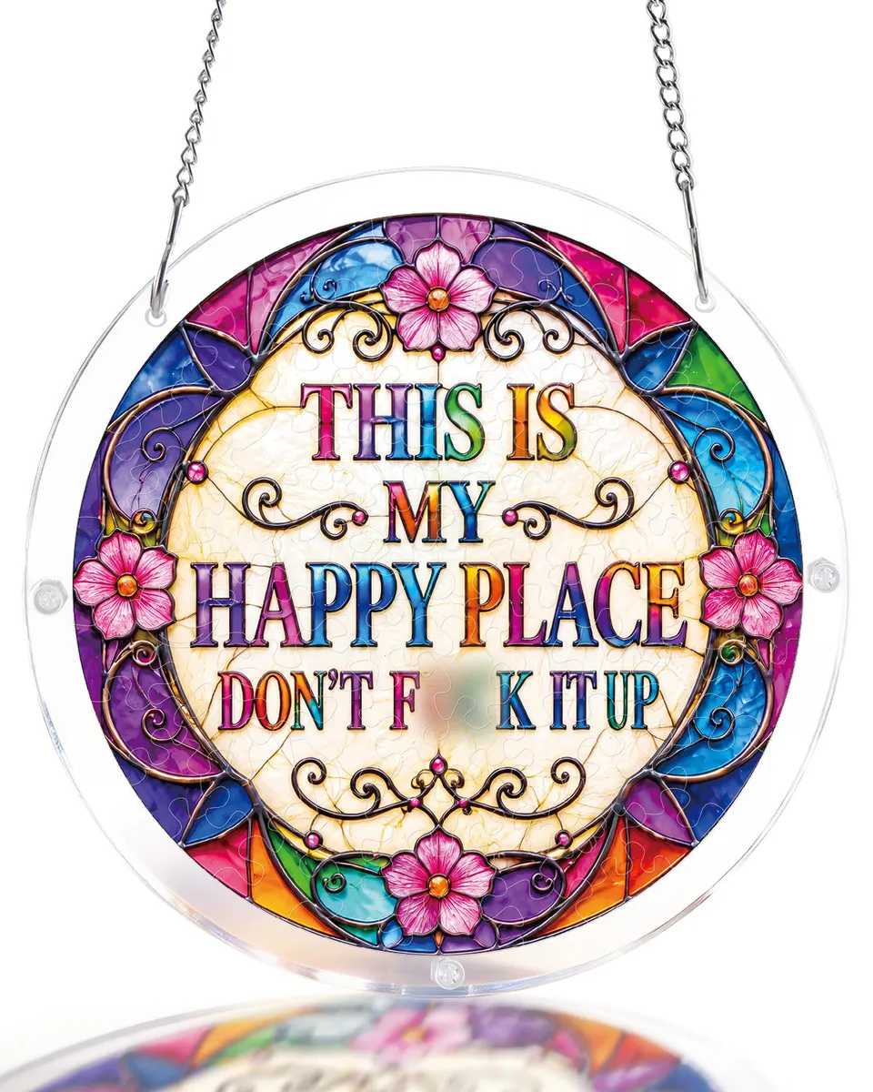 kaayee-suncatcher-puzzle-happy-place-fensterbild-acryl-small image 1