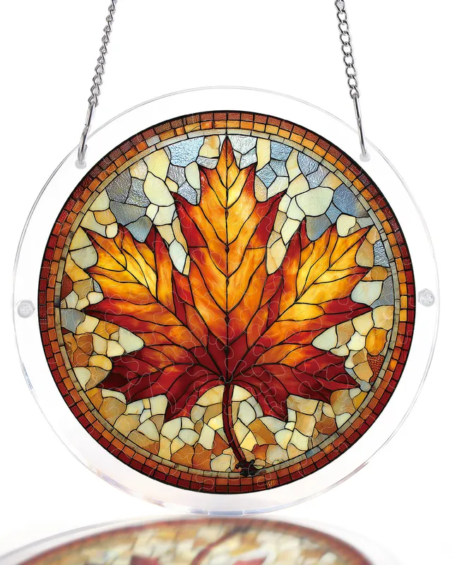kaayee-suncatcher-puzzle-maple-light-fensterbild-medium-ahorn image 1